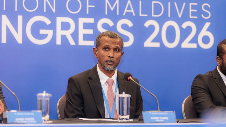 އެފްއޭއެމުގެ މިހާރުގެ ރައީސް އަޙްމަދު ތާރިޤް (ޓޮމް)-- ފޮޓޯ: އެފްއޭއެމް
